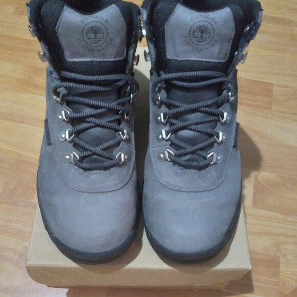 Timberland White Ledge Hiking Boots Mens Gray Leather Lace-Up Ankle - (8.5) (US) - Picture 2 of 5